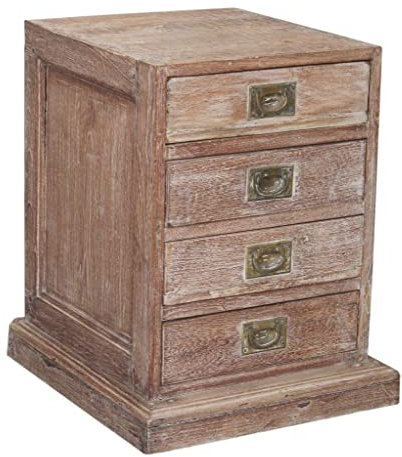 Vintage Beistellschrank, Kommode, Nachttischschrank, Flurschrank mit 4 Schubfächern - Modell 1 / Kleine Schränke