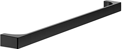 KEUCO Edition 11 Badetuchhalter 62 cm, Metall schwarz matt | Made in Germany, inkl. Schrauben und Dübel, Handtuchhalter zum Bohren
