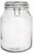 orion group Bocal en verre avec fermeture à étrier brevetée 3,4 l, Boite de Conservation Alimentaire Hermétique