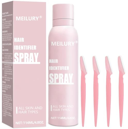 Hair Identifier Spray for Face Shaving,Moisturizing and Skin Care Dermaplaner Spray, Glow Reveal Face Spray for Face Dermaplaning, Peach Fuzz Remover for Women Face (1pc)