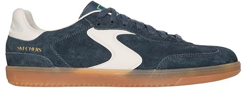 Skechers Men's Hotshot Azir Sneaker, Charcoal Pig Suede/Trim, 8 UK