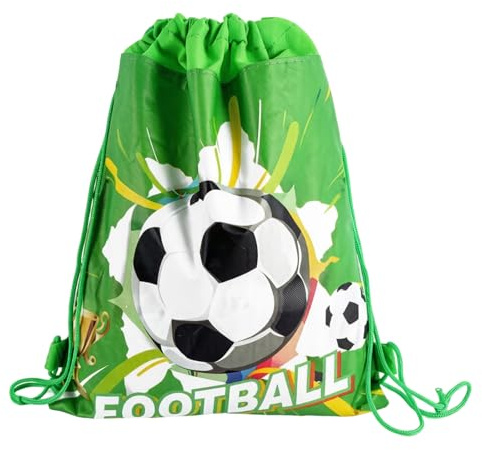 NiceNaiils Sacca Portapalloni Calcio, Sacchetto di Rete Borsa a Tracolla con Coulisse, Sacchetto Porta Pallone, Sacca per Palloni da Calcio 34x27cm