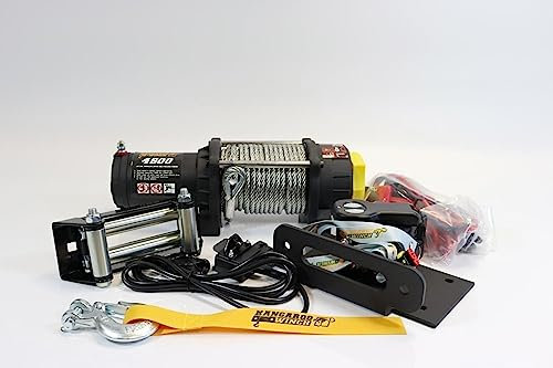 PowerWinch Verricello elettrico 4500lbs ATV 12 V 2040 kg radio UTV Quad Offroad