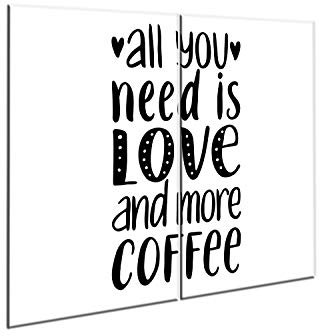 semUp Due Pezzi (30x52 cm ognuno) Piastre protettive Copri-fornelli universali in Vetro temprato Piano Cottura | Proteggi-Piano di Lavoro | Tagliere | by