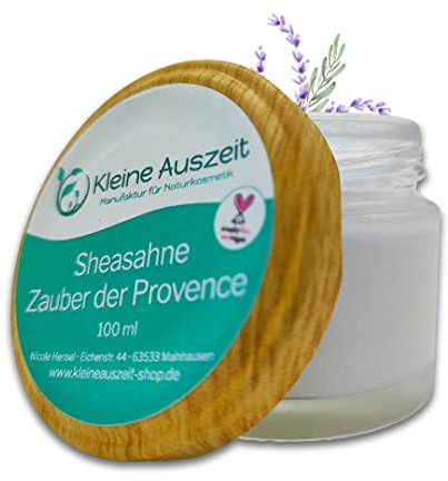 Kleine Auszeit Manufaktur, Sheasahne Zauber der Provence, reichhaltige Bodylotion, vegan, plastikfrei, ohne Palmöl 100 ml