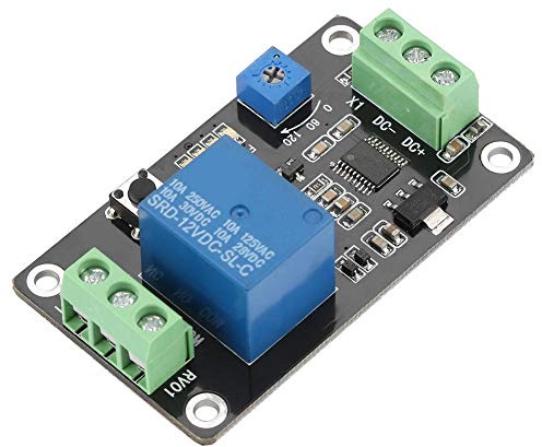 DC 12V Zeitrelais Steuermodul Selbsthemmende Auslöseverzögerung Ein Aus Zeitschalter Super 555 Timer, 60 X 35 X 20 mm(DC12V)