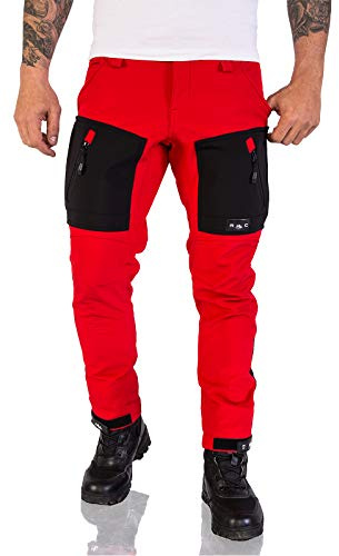 Rock Creek Softshellhose Herren Outdoorhose Wanderhose H-196 | Funktionale Trekkingpants für Männer, für Wandern, Wintersport und Arbeit