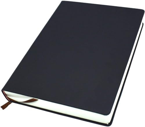 Earnmore A5 Blanko-Notizbuch Lederjournal Hardcover Dickes Skizzenbuch 660 Seiten 80 g/m² zum Skizzieren von einfachem Notizbuch