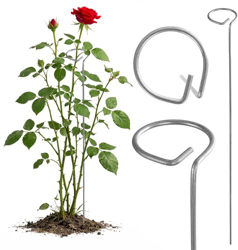 KADAX Pflanzehalter aus Stahl pulverbeschichtet, wetterfeste Blumenstütze, Pflanzestütze, Rankhilfe für Pflanzen, Garten, Balkon, Staudenhalter (Höhe: 90 cm)