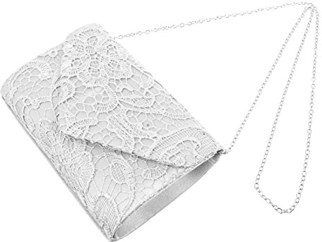 Abaodam Klassische Damen Clutch Mit Spitzenmuster Abendtasche Banketttasche Für Verschiedene Anlässe Platz Für Schlüssel Make-up Und Andere Kleinigkeiten