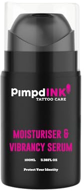 PimpdINK Moisturiser & Vibrancy Serum Tattoo Aftercare for Protecting and Restoring your Inks colours (100ml Airless Pump)