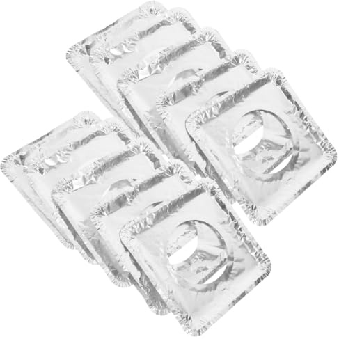 Cabilock Gas Stove Oil Proof Cleaning Pad 8 Inch Heat Resistant Foil Burner Covers Reusable Kitchen Hob Protector