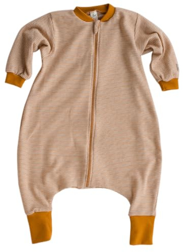 Lilano, Schlafsack mit Bein und langen Ärmeln, 70% Wolle (bio), 30% Seide, 210 gr./m²