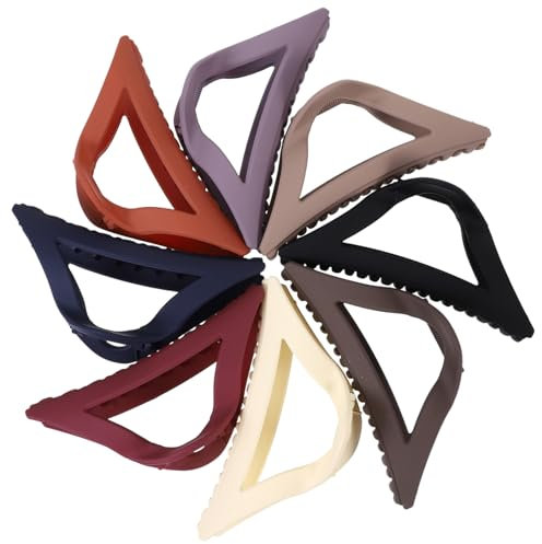 DOITOOL 8pièces Pinces à Cheveux Triangulaires Creuses Décoratives Lot De Barrettes Originales Pour Femmes Accessoires Cheveux