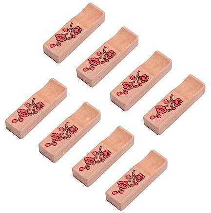IMIKEYA 8St die chinesen Spoon Rest wohnungseinrichtung Home Decor löffelablage hausdeko Essstäbchenhalter Löffelhalter empfindlich Essstäbchen ruhen Pflaume Bossom Löffel ruhen rot