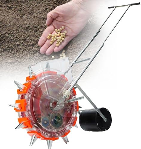 Seed Sower & Fertilizer Applicator,Roller Seeding and Fertilizer Applicator,for Planting Corn Cotton Soybean Peanut,10nozzles