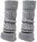 Andiwa Stulpen für Damen Mädchen aus Wolle Beinstulpen Gestrickte Beinlinge Leg Warmers Beinwärmer Flexibel Warme Kniewärmer Stiefelstulpen Langer Stulpensocken Beinwärmer (Grau, 40CM)