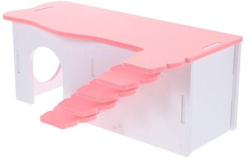 FONDOTIN Hamsterhaus Für Meerschweinchen Und Hamster Leiterdesign Als Spielplatz Und Versteck Aus Hochwertigem Material Sicher Und Langlebig Für Kleine Tiere