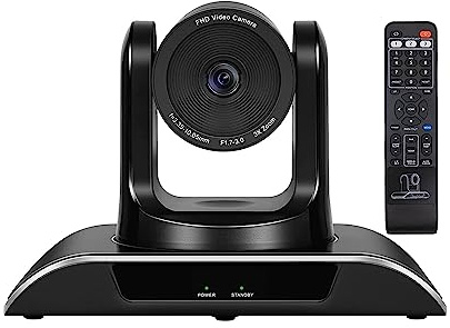 AIRYSSFU Webcam, Telecamera for conferenze Zoom ottico 3X 1080P Full HD USB PTZ 129° Webcam grandangolare for conferenze, streaming live, registrazione