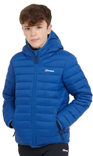Berghaus Kids' Kirkhale Baffle Jacket with Hood & 2 Pockets, Lightweight, Insulated & Water Repellent, Winter Puffer Coat for Boys & Girls