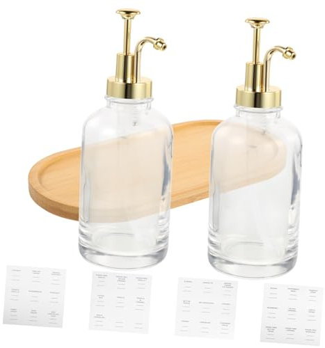 BESTYASH Distributeur De Sirop De Café Verre Réutilisable Bouteille De Sirop Simple Avec Couvercle Pour Cuisine Et Bar à Café