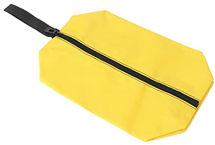 SHINEOFI Pochette Grosse Capacité Jaune à Outils Étanche en Tissu et Organisation Résistante la Saleté, Portable pour Rangement des Accessoires de Bricolage