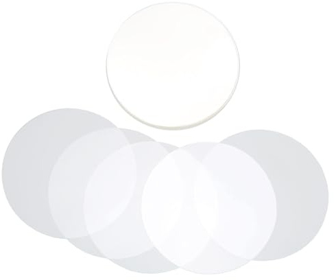 100pcs Badge Film, PVC Matériel Motif Protection Transparent Badge Film Protecteur BadgeMaker MachineClip Pin Bouton Pièces pour ButtonMaker (44 mm)