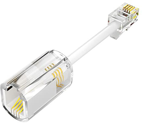 FUUGlan Cavo telefonico girevole Districatore Cavo telefonico Cavo per cornetta telefonica rotante a 360 gradi Cavo per cornetta telefonica anti-avvolgimento