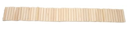 Whakano Hamster Leiter Brücke,Holzzaun,Flexible Biegbare Holzbrücke,Hölzerner Kletterspielzeug Spielzeug Für Meerschweinchen Ratten Rennmäuse Maus,Natürliches Versteck Kleintiere,Holzfarbe,7,5X60CM