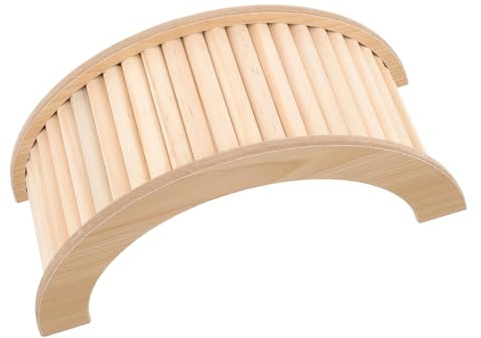 BESTonZON Pont Bois pour Petits Rongeurs Escalade et Rampe Entraînement pour Hamster Cochon et Gerbille Pont Amusement pour Cage