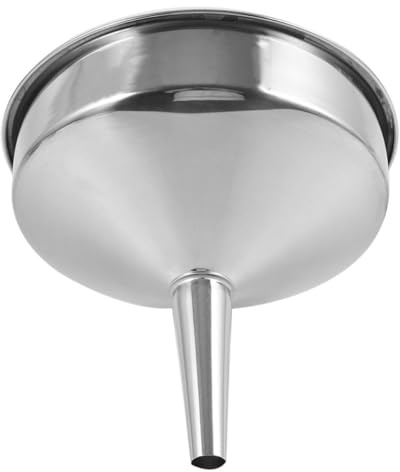 GANAZONO Imbuto in Acciaio Inox Spesso Grande con Bocca Larga per Travaso Liquidi Alimentari e Uso Industriale Imbuto Carburante Auto e Olio Motore ad Alta Capacità Facile da Pulire e