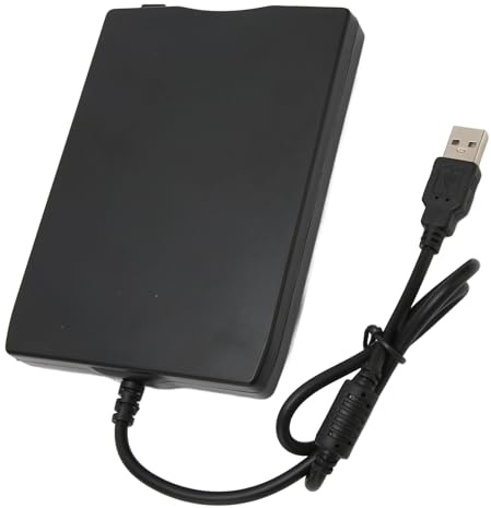 Ausla Lettore Floppy Disk unità FDD Esterna USB Ultra Sottile a Basso Rumore da 1,44 MB per PC e Laptop