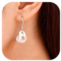 Teacup Earrings for Women Ceramic Cup Drop Earrings, Moderate, Ceramic, No Gemstone