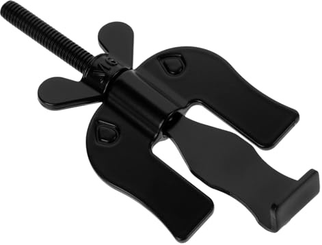 KOMBIUDA Cerradura Portátil para Puertas de Viaje Tipo V Negra Tope Metálico Compacto para Seguridad Hotel y Hogar Dispositivo Antirrobo Resistente y Fácil de Transportar