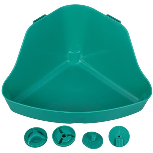HANABASS Bac à Litière Murale pour Petits Animaux 31,5X20X15 CM en Plastique Amovible, Toilettes D’Intérieur pour Hamsters, Lapins et Chinchillas, Bac à Sable D’Angle Facile à Nettoyer,
