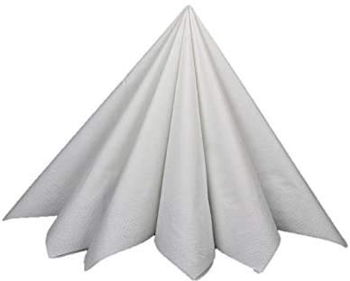 Blanc HYGIENIC Servietten – Set mit 1.500 Qualitätsservietten, 33er Tischservietten aus Zellstoff, 2-lagig, 1/8 Falz, Weiß