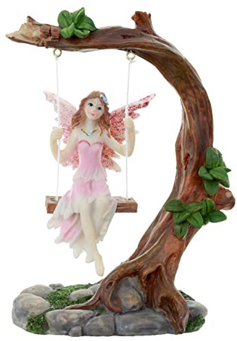 Fate Figurine Fée des Fleurs sur Balançoire