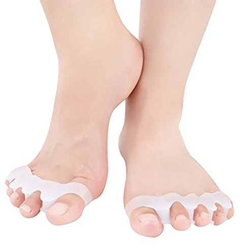 Pedimend 2 Paar flexible Zehenspreizer | Gel-Zehentrenner | Gummi-Zehenspreizer | perfekt für Sport, Yoga, Training, Laufen, für Männer und Frauen | Schmerzlinderung