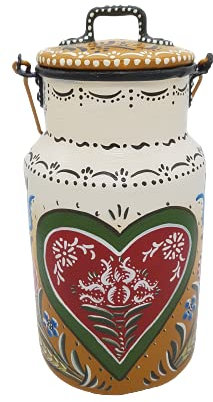pot à lait ancien décoré,Alsace