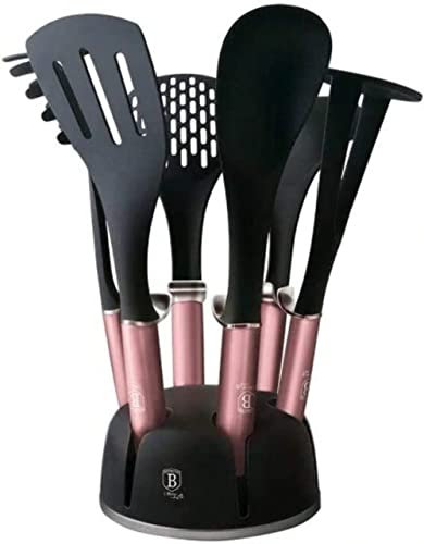 Berlinger Haus I-Rose Edition 7 pezzi set di utensili da cucina, I-Rose Edition BH/6244 rosa in acciaio inox 18/8