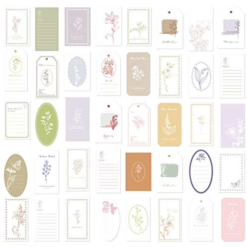 4 Packungen Papier mit Blumendruck, künstlerisches Scrapbooking-Papier, dekoratives Blumenpapier, dickes Spezialpapier, einseitig, mit Buchdruckdruck für Journaling, Kartenherstellung (Tender)