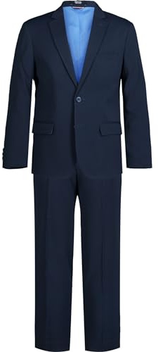 Tommy Hilfiger Boys' 2-Piece Formal Suit Set, Bright Blue, 12 Husky