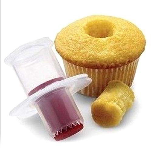 Bontannd Silikon-kolben-kreisform, Cupcake-ausstecher, Kernentferner, Muffin, Dekorationswerkzeuge, Backen, Gebäck, Zubehör