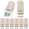 Goopig Ampoules LED GU10 Maïs Blanc Chaud 2700K, 3,5W Ampoule Equivalent 50W Halogène Lampe, 385LM, Cylindrique Transparent T22, Sans Scintillement, Non Dimmable, Angle de Lumière 360°, Lot de 6