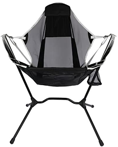 MYVVKIA Outdoor-Campingstuhl, Outdoor-Wippstuhl, tragbarer Klappstuhl für Erwachsene, Leichter Campinghocker, klappbarer Schaukelstuhl für den Hof, Rasen, tragbare klappbare Gar