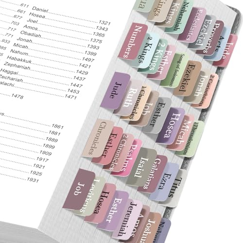 75 Aufkleber Laminierte Bibel-Tabs, Christliche Geschenke, Bibel Zubehör