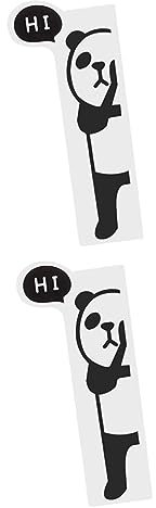 CANIGHT 2stücke Monitor Memo Board Für Computer Multifunktionale Notizenhalterung Kreatives Design Mit Panda-muster Für Schreibtisch Und Büroorganisation Haftend Monitor-seite