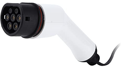 Telituny Elektroauto Ladegerät Adapter, IEC 62196 Elektroauto Typ 2 Stecker, EV-Ladegerät Weiblich Stecker, 3-Phase 32A 22 kW Charger Ladestecker, für Elektrofahrzeuge E-Auto Motorräder E-Bikes