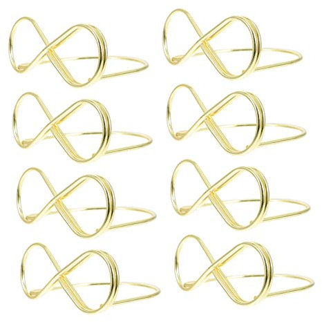 DIYEAH Metall-memo-klemme Kreativer Nummernhalter Für Die Anzeige 20-teiliges Set -finish