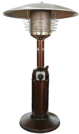 Tabletop Gas Patio Heater - Stainless Steel Portable Outdoor Burner for Propane/Butane Gas Bottle - Low Energy for Gazebo, Garden & Camping